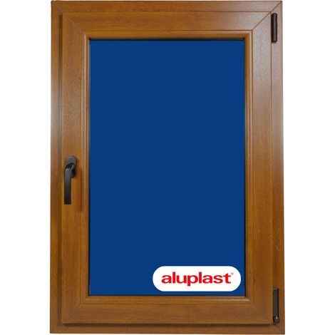 Ventana PVC Reforzado 800x1000 Roble Dorado Oscilobatiente (1/2)