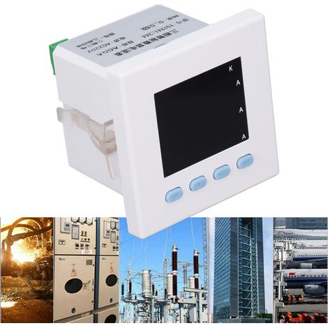 Ampèremètre numérique intelligent triphasé AC220V (1/5)