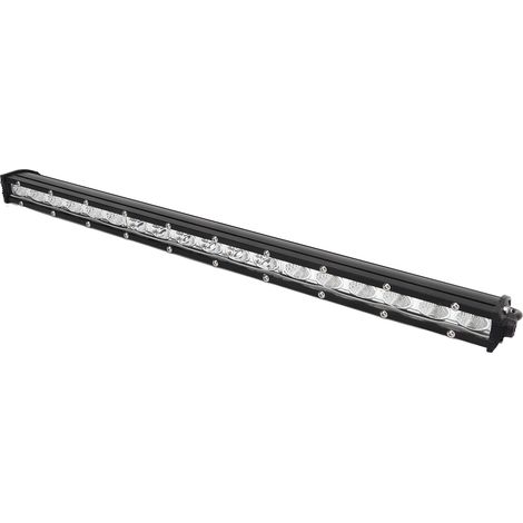 Bande lumineuse de travail LED de 19 pouces, phare auxiliaire projecteur 12-24V 54W pour camions tout-terrain, véhicules tout-terrain, véhicules polyvalents et bateaux. (1/5)