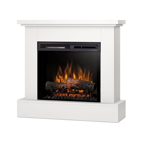 Camino Elettrico Riscaldante Da Pavimento Autoportante a LED - 23" - Bianco opaco - 92 x 86 x 29 - YUKON (1/5)
