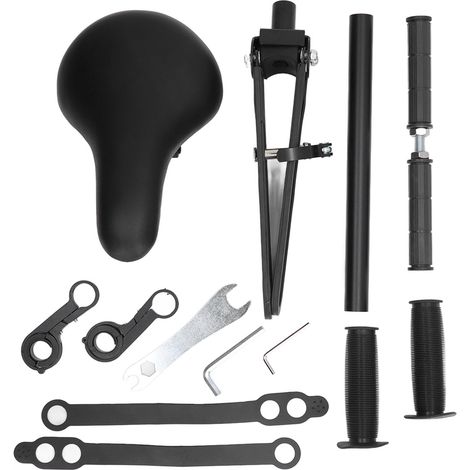 Siège de Vélo Enfant Avant Fixation Guidon, Support Enfant Vélo Solide en Fer, Siège Bicyclette Enfant Universel avec Attache Guidon (1/5)
