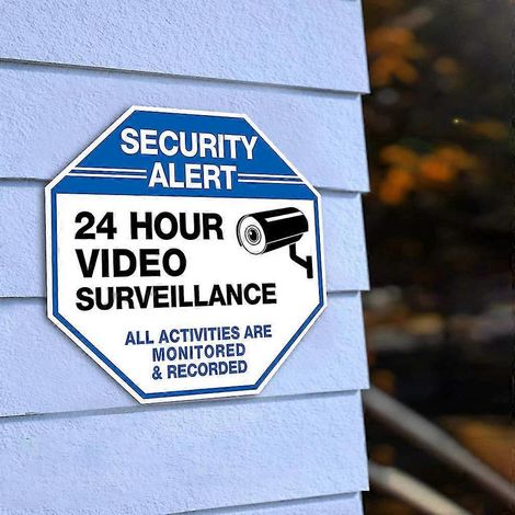 Panneau métallique d'alerte de sécurité - Affiche - Panneau de jardin - Plaque - Bar - Club - Café - Garage (1/4)