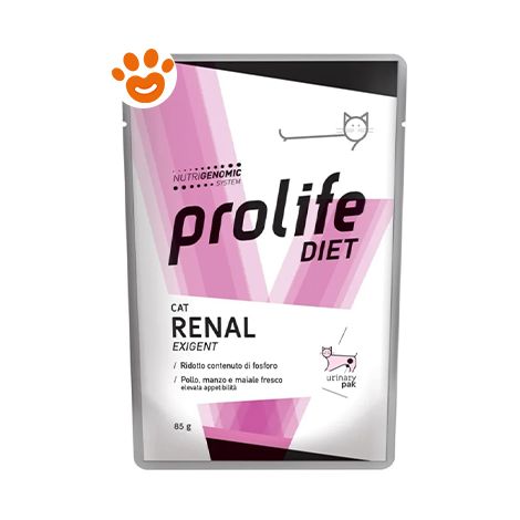 Prolife Cat Veterinary Renal Exigent - Prolife Cat Veterinary Renal Exigent - Bustina Da 85 Gr