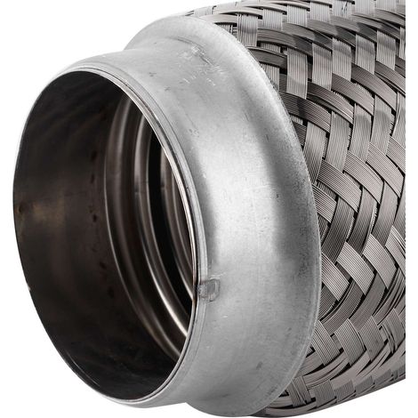 Pièces automobiles, connecteur flexible d'échappement en acier inoxydable, réparation de tuyau unique, 3" x 6". (1/4)