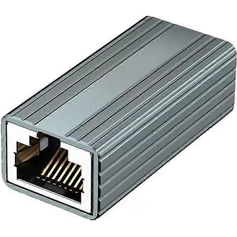 Répéteur réseau gigabit RJ45 femelle-femelle 10 Gbps, compatible avec les adaptateurs de câble Ethernet Cat8, Cat7, Cat6 et Cat5, 1 unité par paquet. (1/5)