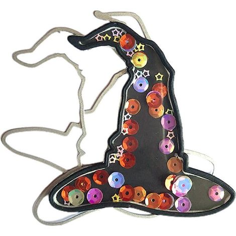 Matrices de découpe en métal pour chapeau de sorcière d'Halloween, faites main pour enfants (filles et garçons). (1/5)