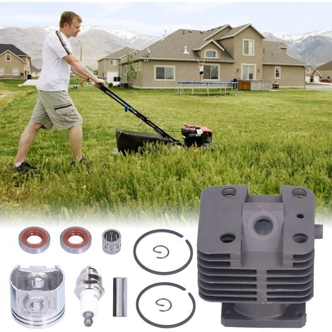 40-mm-Zylinder-Kolben-Satz, kompatibel mit Stihl FS250: Öldichtung, Zündkerze und Zylinder-Kolben. (1/5)