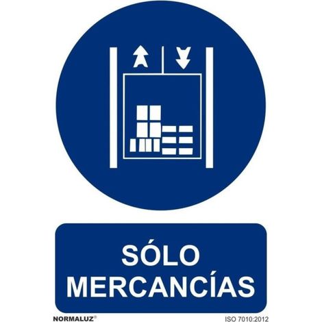 Señal Solo Mercancías Con Tintas UV | 200 x 300 mm - ADHESIVOS DE VINILO (1/2)