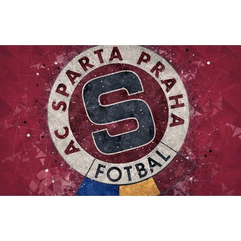 Papier peint panoramique Foot / Football - AC SPARTA PRAHA - 130 cm x 81 cm (1/2)