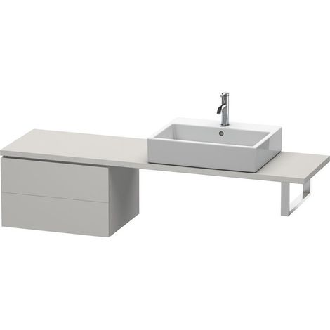 Consolle bassa L-CUBE 620x477x400mm cemento