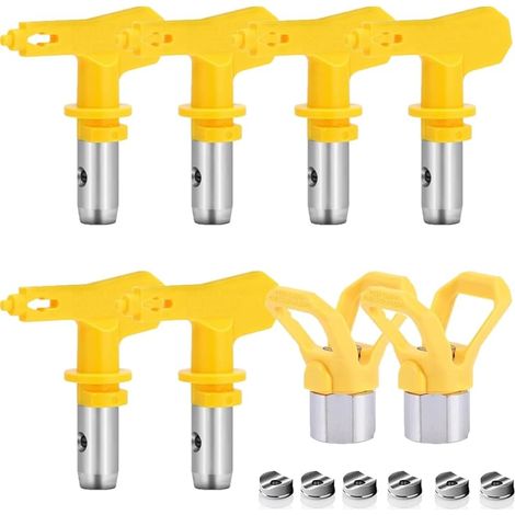 6 pièces Buse Airless,Buse Pistolet Airless pour Pistolet à Peinture Haute Pression (Tapez 209,315,415,517,523,619) (1/5)