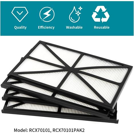 YanBan Lot de 4 filtres de nettoyage de piscine pour Hayward Robotic AquaVac, compatibles avec TigerShark et pour les nettoyeurs de piscine Shark Vac Maytronics Numéro de pièce : RCX70101