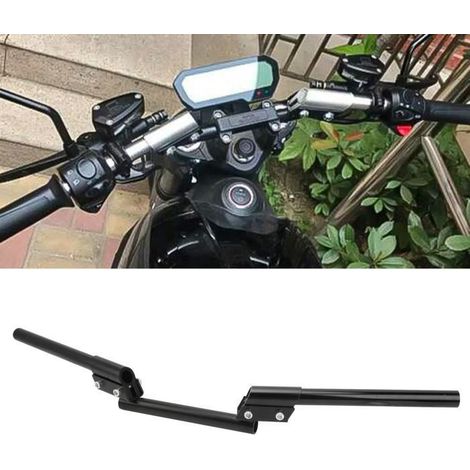 Shipenophy guidon de moto de 22 mm Guidon de moto 22mm, barre de poignée réglable universelle pour voiture de moto poignees Noir (1/4)
