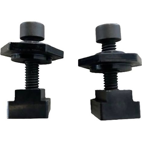 Proxxon – Ensemble de fixation pour étau – 2 blocs rainurés et 2 vis cylindriques – Fixation sur tables de perçage – Accessoire professionnel