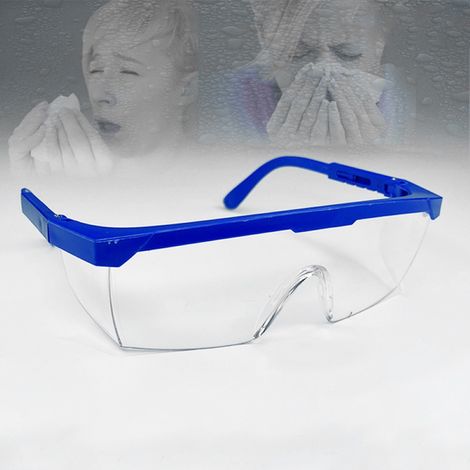 Lunettes de protection anti-salive, visière anti-poussière antibuée et anti-vent, paire de lunettes de sécurité étanches pour travail, chantier et usage quotidien. (1/5)
