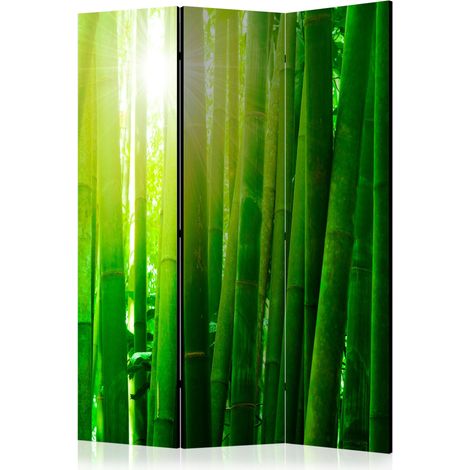 Paravento - Sun and bamboo [Room Dividers] - 135x172 (1/4)