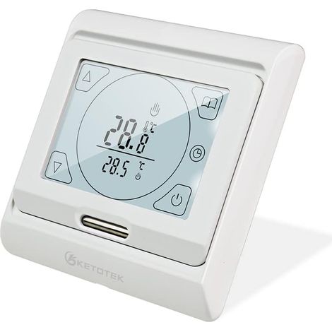 Termostato programable para suelo radiante de agua de 3 A, termostato digital para suelo radiante de agua de 220 V (1/5)