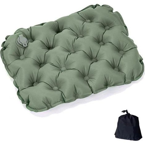 Coussin de siège gonflable, matelas pneumatique léger, idéal pour le camping, matelas gonflable portable et imperméable, adapté à l'escalade, la randonnée, le bureau, l'avion, la voiture et les sièges (1/5)