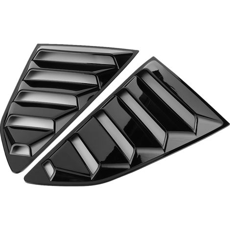 Lamelles latérales de vitre noires brillantes pour Chevrolet Camaro 2016-2020, évents d'aération latéraux, kit de couvre-fenêtre extérieur. (1/5)