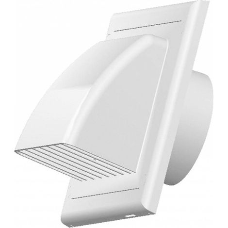 Couvercle d'échappement pour conduit rond 150 mm – Plastique blanc – Pour ventilation efficace – Sortie de toit – Awenta