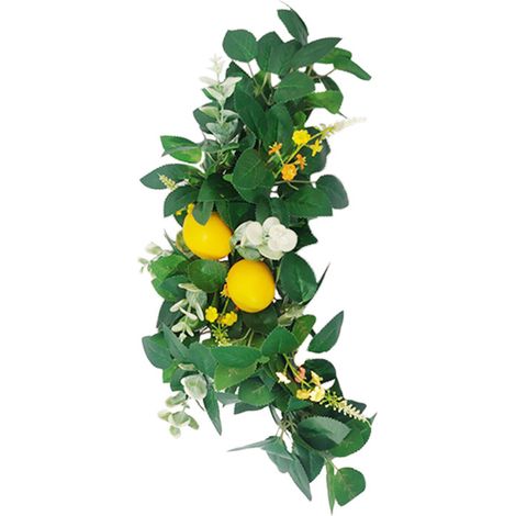 Pendentif de décoration de citron artificiel, faux brins de mariage pour la maison (1/5)