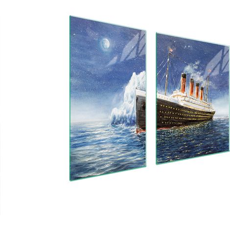 PLATO DE VIDRIO Y TABLA DE CORTAR 100x52 TITANIC (1/5)