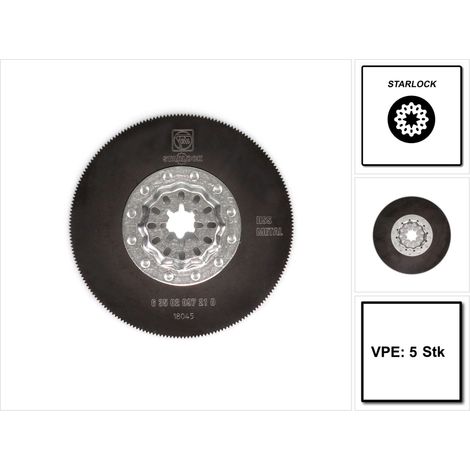 Fein Sägeblatt SL rund HSS D85 VE5 63502097230 Durchmesser 85 mm 5 Stück