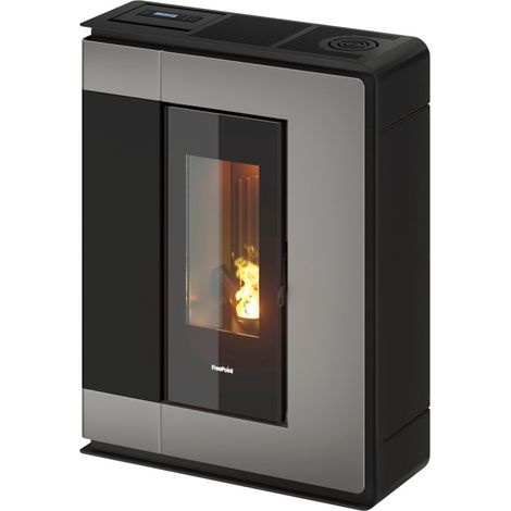 Freepoint – Poêle à granulés étanche Arco 9 Bi-Flux 9 kW – Canalisable jusqu'à 6 mt – Wi-Fi et Bluetooth intégrés – Classe énergétique A+ (1/2)