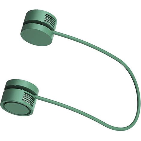 Ventilatore da collo a mani libere, portatile in ABS per l'ufficio (verde)