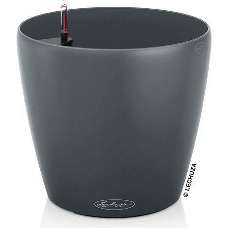 LECHUZA® Pflanzgefäße CLASSICO ECO 21 Grau All-in-One (1/2)