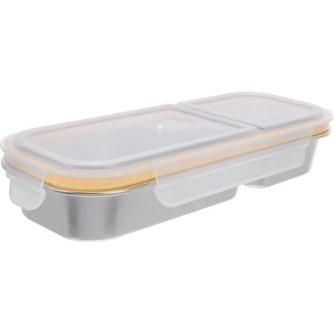 Boîte à lunch Bento MAGICLULU 700 ml en acier inoxydable avec 2 (1/5)