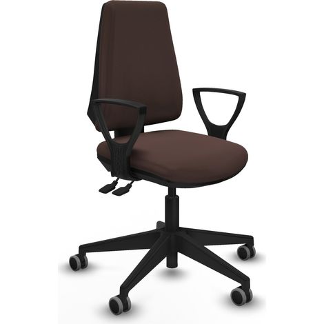 Silla de Oficina Elche AS Piqueras y Crespo BFN066G Marrón oscuro