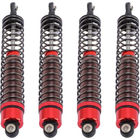 Kit d'amortisseurs hydrauliques 110 mm en alliage d'aluminium pour voiture RC 1/10 (rouge) (1/5)
