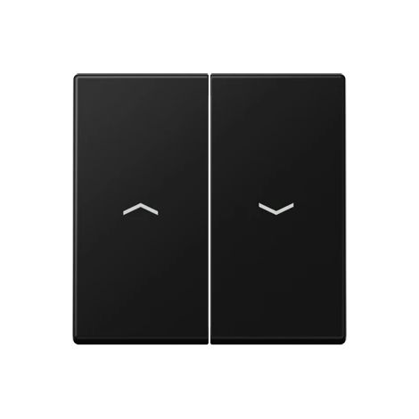 Jung Bilanciere 2 posti, con simboli freccia, termoindurente verniciato, serie A, nero grafite opaco A 595 P SWM