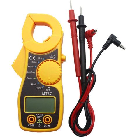 Digital-Multimeter AC DC Strommesszange Voltmeter Amperemeter Stromzange Ohmmeter LCD Volt Tester Pocket Digital Multi Tester (1/4)