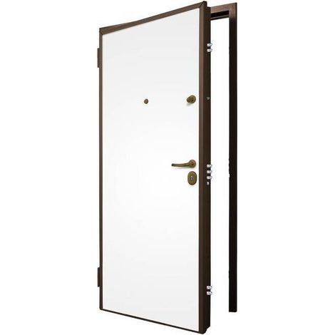 C PORTA BLINDATA C/CONTROT CL.3 BIANCO 90X210 SX