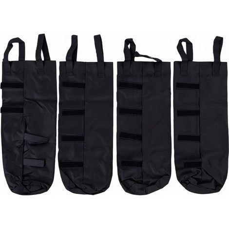 Set of 4 Sandbags for Awnings, 145 kg Capacity, Compatible with Awning Tents Tear-Resistant Oxford Fabric Tent Weights, 4 Sandbags with Storage Bag (1/5)