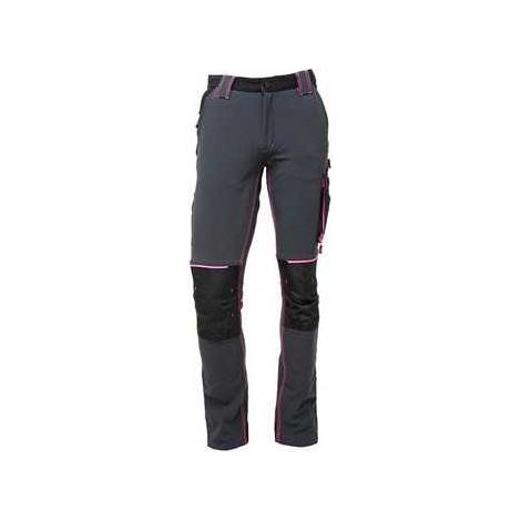 Pantalon mujer U-POWER Slim Fit Lady grey fucsia/carb Talla S