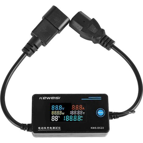 Multifunktions-Ladegerät mit Spannungs- und Stromprüfer für Elektroroller (8–120 V)