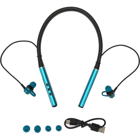 Casque Bluetooth avec Bande de Cou, Écouteurs Magnétiques Sans Fil pour Sport et Fitness, Son Stéréo HiFi et Basses Profondes, Vert Foncé (1/5)
