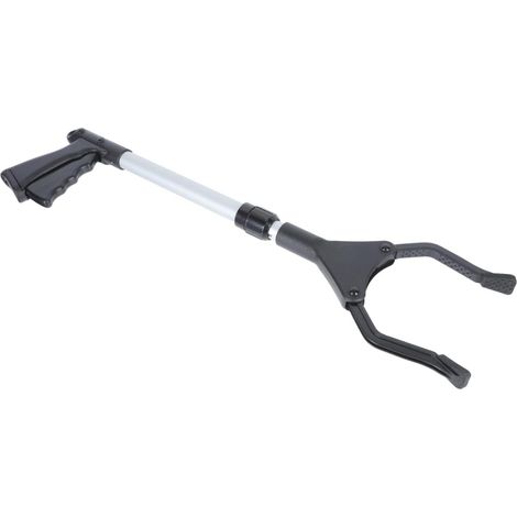 Pince à déchets rétractable 1 pièce, robuste, pour personnes handicapées, avec bâton de préhension pour personnes âgées, pour ramasser les déchets de cheminée et de jardin, et les feuilles mortes. (1/5)