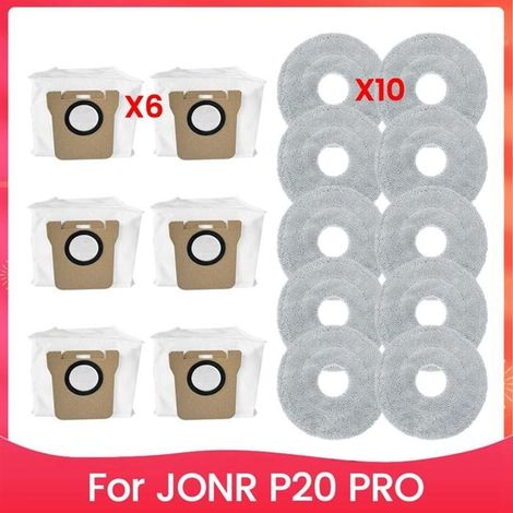 Pour Aspirateur JONR P20 PRO Pièces de Rechange Chiffon de Nettoyage Sac à Poussière Accessoires (1/5)