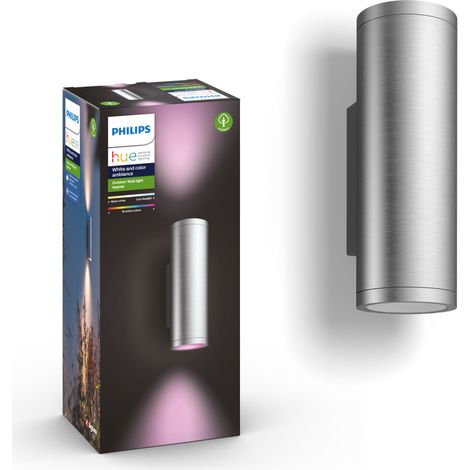 Philips Hue White & Color Ambiance Appear Wandleuchte rund Edelstahl 1200lm (1/5)