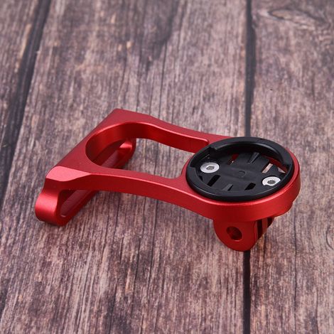 Support de Montage Vélo en Alliage Aluminium pour GPS Garmin (Rouge) (1/5)