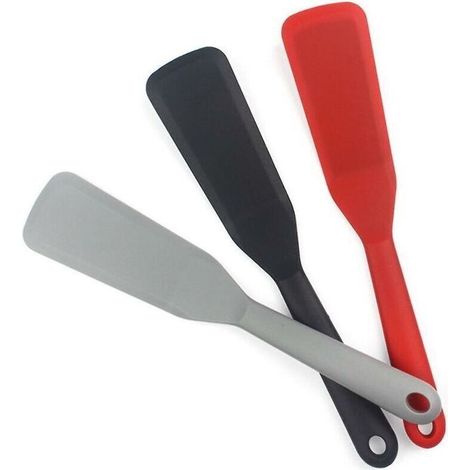 Spatule en silicone pour gâteau, racleur à pâte, pinceau mélangeur, outil de pâtisserie (1/4)