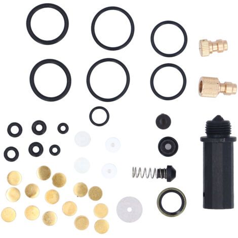 Pièces de Compresseur D'air PCP avec Buse de Compresseur D'air, Bagues d'étanchéité, Buses pour Accessoires de Pompe Haute Pression 12 V 30 MPa, Installation Facile, (1/5)