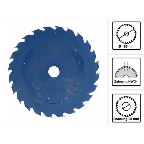 Bosch  Hoja  de  sierra  circular  Expert  for  Wood  para  sierras  circulares  a  batería  165  x  1,5  x  20  mm  24  -  2608644507 (1/5)