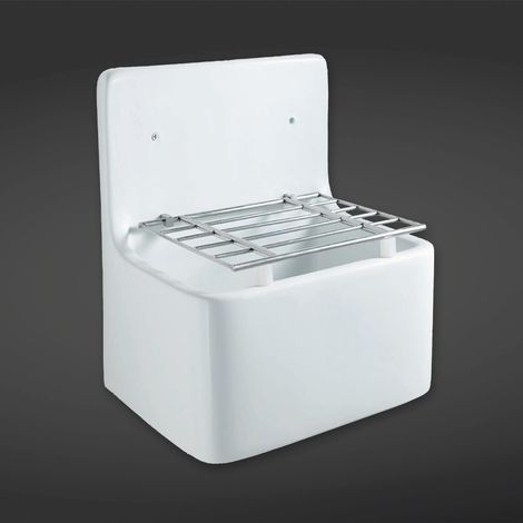 RAK Cleaner Sink 1.0 Bowl 520mm W - Alpine White (1/3)
