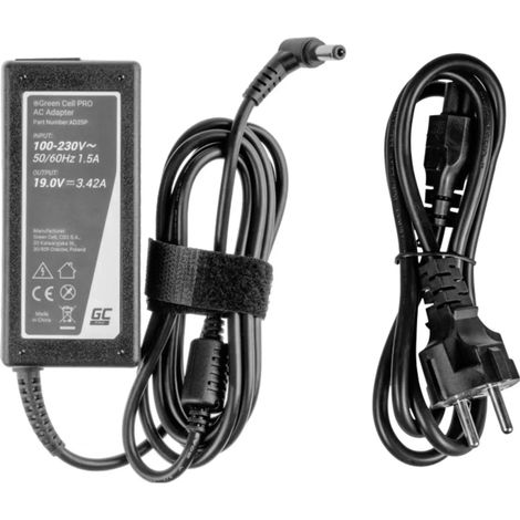 [NEUWERTIG] B-Ware Green Cell Ad25 P Notebook Netzteil 65 W 19 V 3.42 A Toshiba Ladekabel