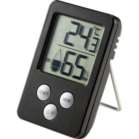 Thermo-/Hygrometer Schwarz E0130